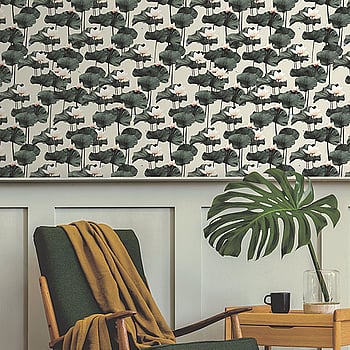 Galerie Wallcoverings Product Code 12670 - Ted Baker Fantasia Wallpaper Collection - Beige Green Pink Colours -  