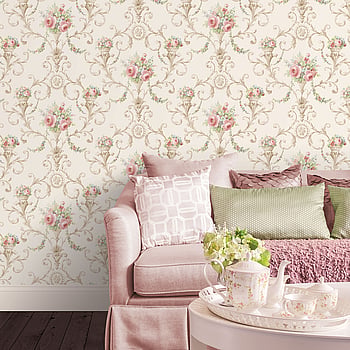 Galerie Wallcoverings Product Code CI38233 - Classic Silks 4 Wallpaper Collection - Pink Blue Colours -  