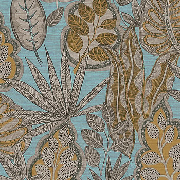 Galerie Wallcoverings Product Code FL61114 - Flourish Wallpaper Collection - Beige/Blue Colours -  