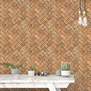 Galerie Wallcoverings Product Code G45428 - Just Kitchens Wallpaper Collection - Orange Brown Colours -  