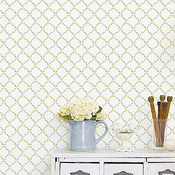 Galerie Wallcoverings Product Code G67906 - Miniatures 2 Wallpaper Collection - Purple Green White Colours -  
